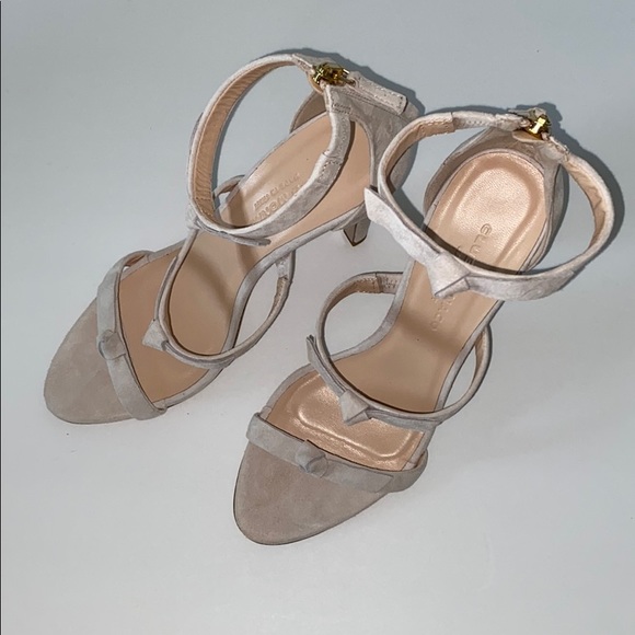 NIB Club Monaco Nude Bow Cedrika Sandals Heels - Picture 5 of 16